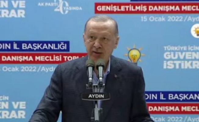 Cumhurbaşkanı Erdoğan Aydın'da partililere sesleniyor