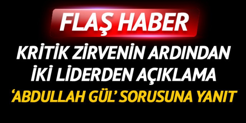 'Abdullah Gül' sorusuna yanıt