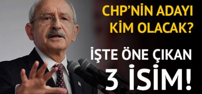 İşte CHP’nin Cumhurbaşkanı adayları!