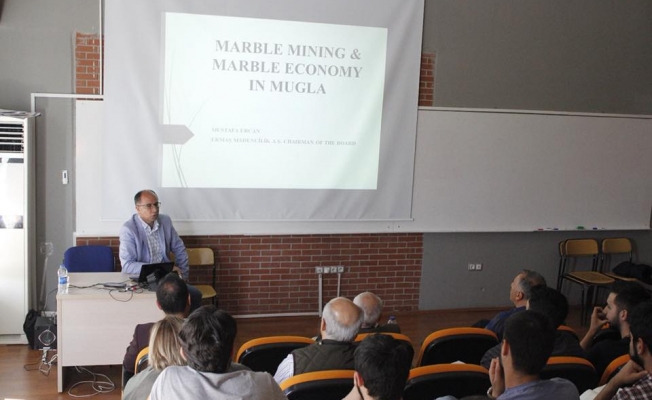 Mustafa Ercan, Mühendis adaylarına Mermer’i anlattı