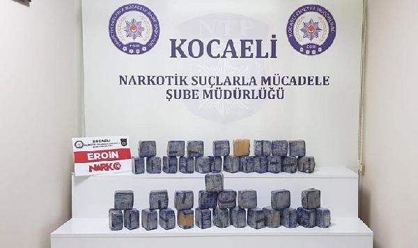 Kocaeli'de 40 kilo uyuşturucu ele geçirildi