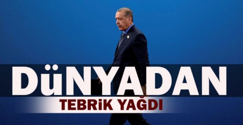 Cumhurbaşkanı Erdoğan'a uluslararası teşkilattan tebrik