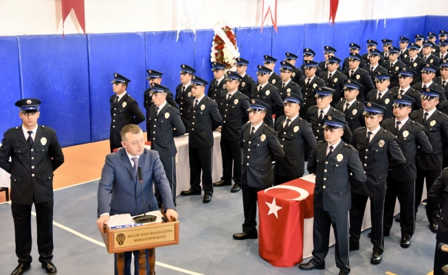 Bilecik Polis Meslek Yüksekokulunda mezuniyet heyecanı