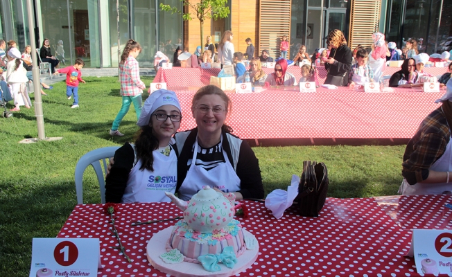 Pasta Süsleme Yarışması'nda çocuklar hünerlerini sergiledi