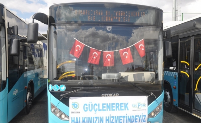 Tekirdağ'da bayramda toplu taşıma ücretsiz