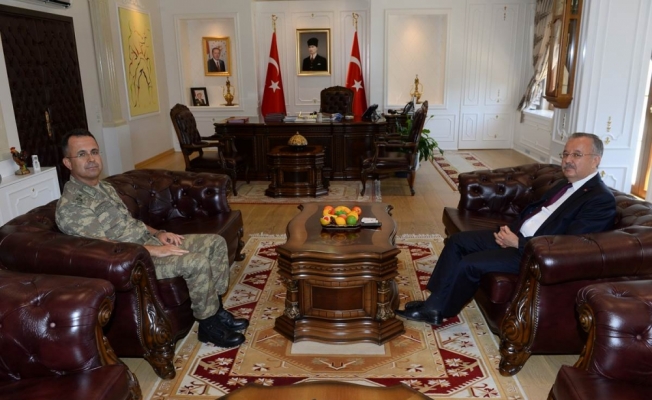 Tuğgeneral Afgün'den veda ziyaretleri