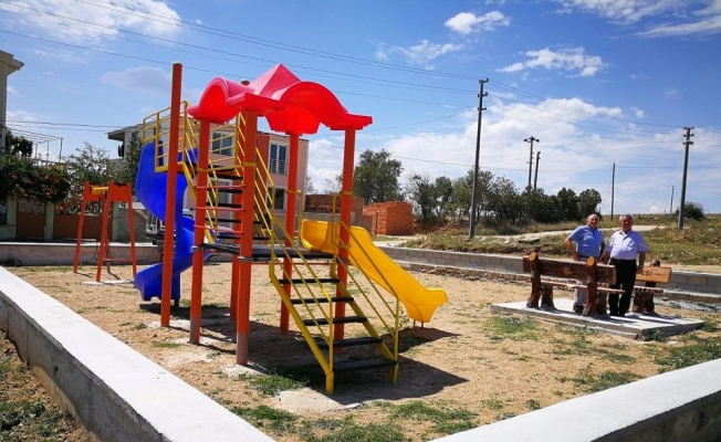 Üsküp'te çocuk oyun parkı yapıldı