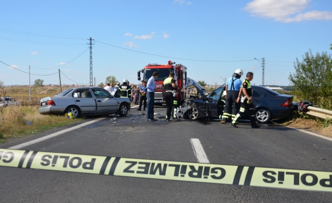 Tekirdağ’da trafik kazası: 1 ölü, 1 yaralı