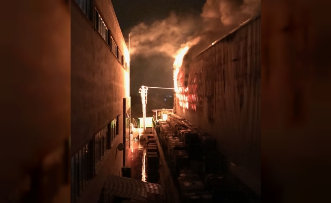 Bursa'da Kayapa Sanayi Bölgesi'nde yangın
