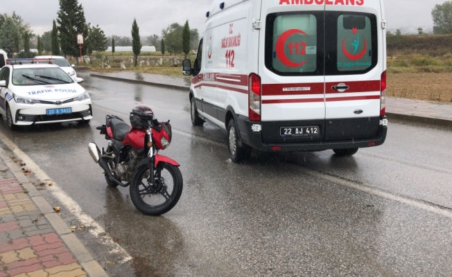 Edirne'de trafik kazası: 1 yaralı