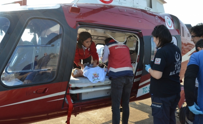 Ambulans helikopter, Rüzgar bebek için havalandı