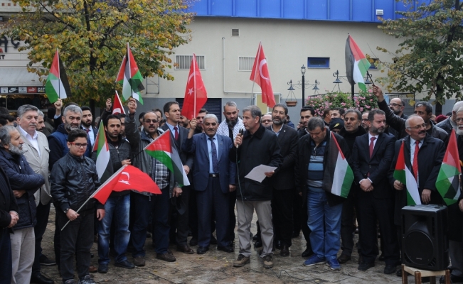 Yalova'da İsrail protesto edildi
