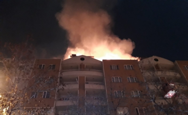 Bursa'da çatı yangını