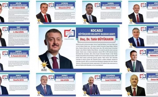 İşte AK Partinin Kocaeli adayları
