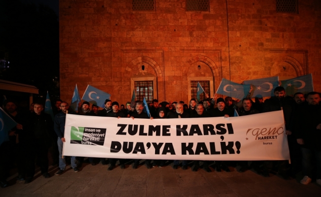 Bursa'da Çin'in Doğu Türkistan'daki zulmü protesto edildi