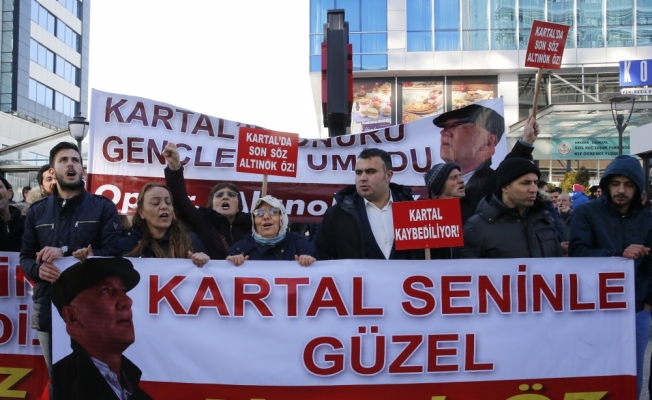 CHP önünde aday protestosu