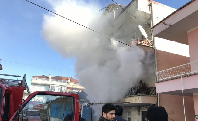 İznik'te ev yangını