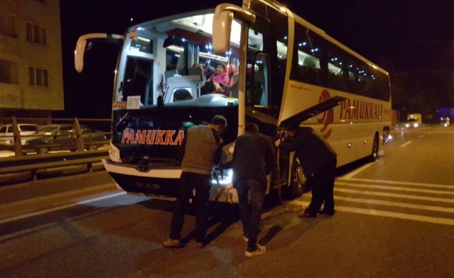 Sakarya'da yolcu otobüsünün çarptığı kişi öldü