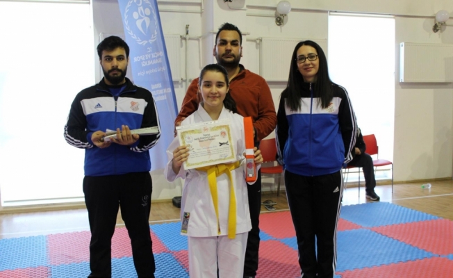Tekirdağ'da karate kuşak terfi sınavı yapıldı