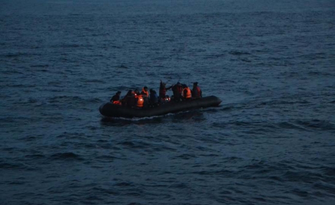 Enez açıklarında 40 düzensiz göçmen yakalandı