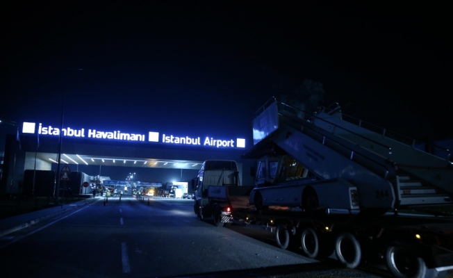 İlk tırlar İstanbul Havalimanı'nda