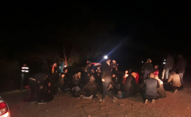 Balıkesir'de 13 düzensiz göçmen yakalandı