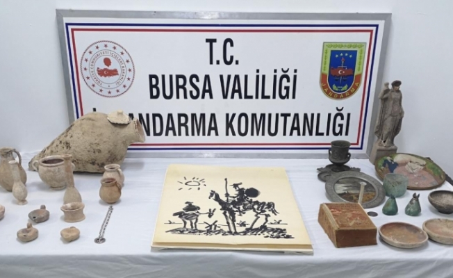 Bursa'da tarihi eser kaçakçılığı operasyonu