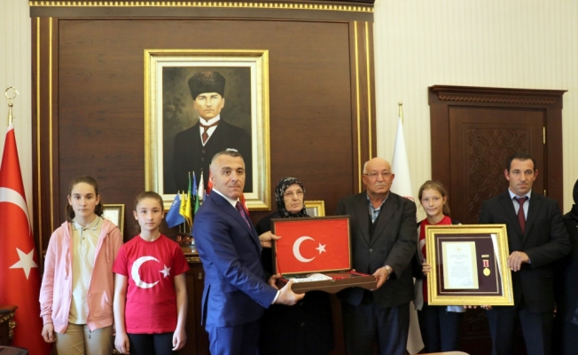 Kırklareli'nde Devlet Övünç Madalyası Tevcih Töreni