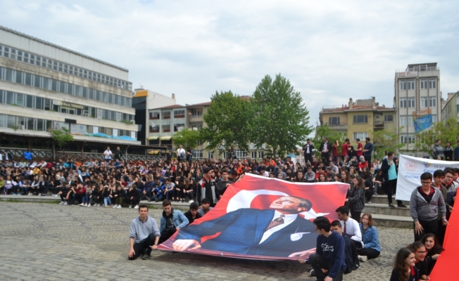 Lüleburgaz'da gençlik yürüyüşü yapıldı
