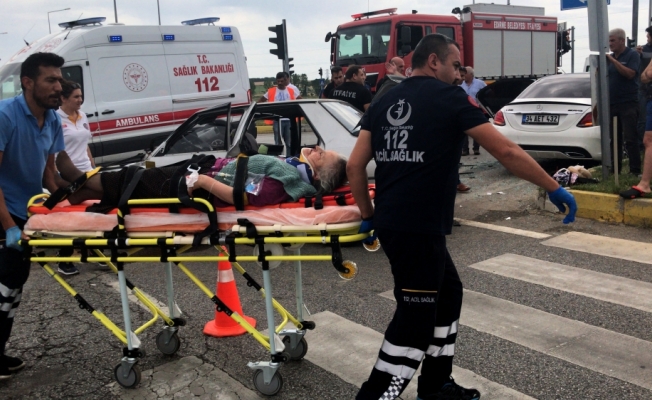 Edirne'de trafik kazası: 5 yaralı