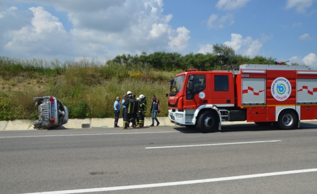 Tekirdağ'da tatil yolunda kaza: 4 yaralı