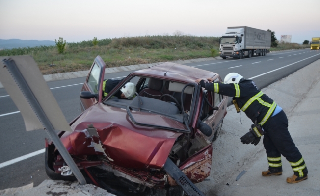 Tekirdağ'da trafik kazası: 2 Yaralı
