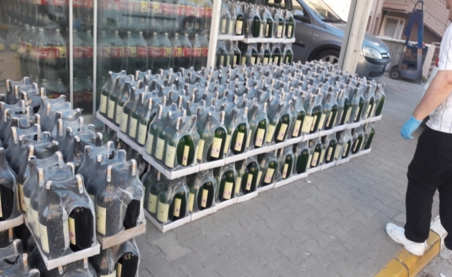 5 bin 170 şişe kaçak ve sahte alkollü içki ele geçirildi