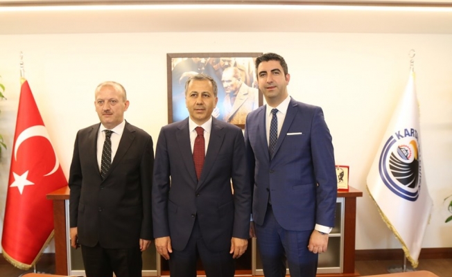 Vali Ali Yerlikaya'dan Başkan Gökhan Yüksel'e tebrik ziyareti