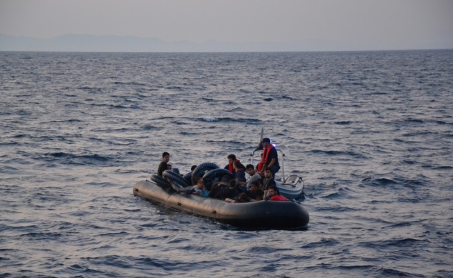 Ege Denizi'nde 36 düzensiz göçmen yakalandı