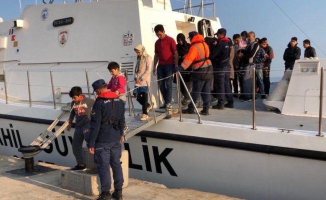 Ege Denizi'nde 42 düzensiz göçmen yakalandı
