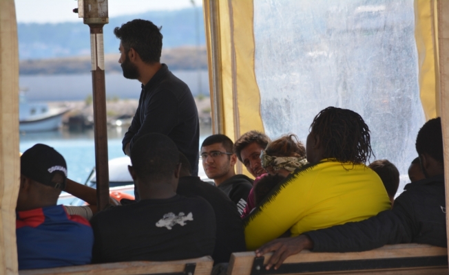 Ayvalık'ta 48 düzensiz göçmen yakalandı