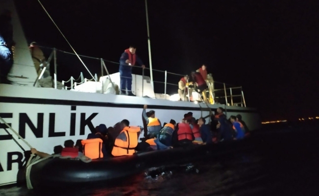 Edirne açıklarında 70 düzensiz göçmen yakalandı