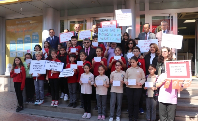 İlkokul öğrencilerden Mehmetçiğe destek mektubu