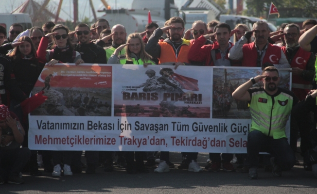 Motosikletlilerden Barış Pınarı Harekatı'na destek
