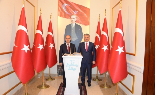 Emniyet Genel Müdürü Aktaş, Balıkesir Valisi Yazıcı'yı ziyaret etti