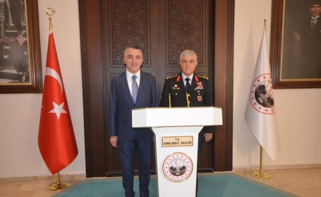 Jandarma Genel Komutanı Orgeneral Çetin, Kırklareli Valisi Bilgin'i ziyaret etti