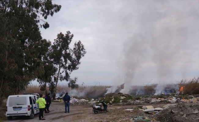 Balıkesir'de yazlık konutların yakınında çıkan sazlık yangını söndürüldü