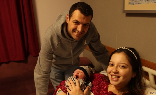 Edirne ve Tekirdağ'da yeni yılın ilk bebekleri doğdu