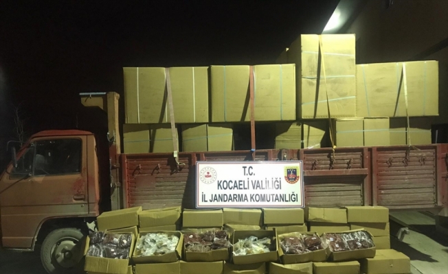 Kocaeli'de 5 ton 720 kilogram kaçak tütün ele geçirildi