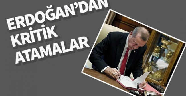 Resmi Gazete'de yayınladı! Erdoğan'dan kritik atamalar