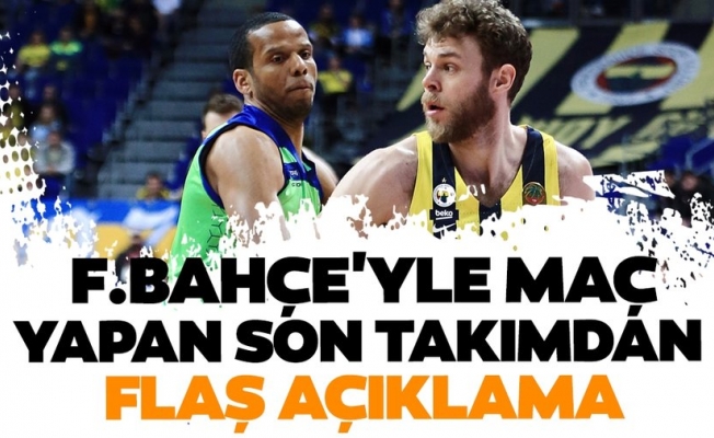 Fenerbahçe Beko'nun ligde son maçını yaptığı TOFAŞ'tan açıklama
