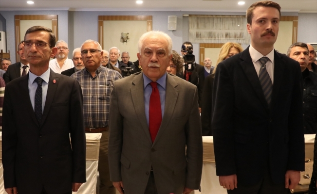Vatan Partisi Genel Başkanı Perinçek, Balıkesir'de ilçe kurultayına katıldı