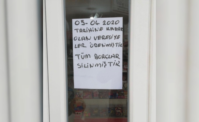 Bursa'da bir hayırsever ihtiyaç sahiplerinin market borcunu ödedi