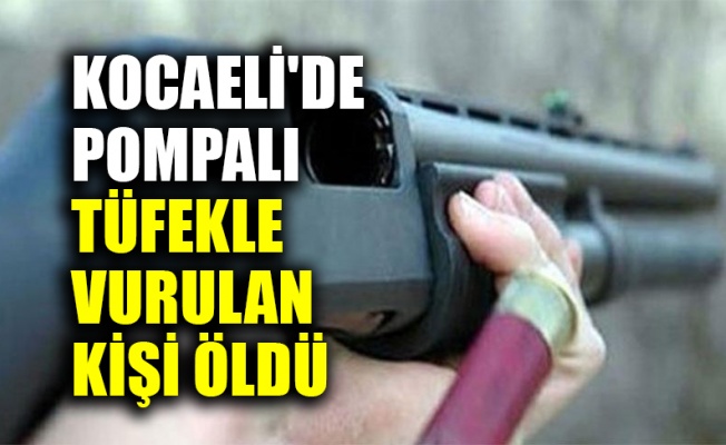 Kocaeli'de pompalı tüfekle vurulan kişi öldü